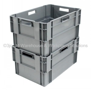 Standard Euro Box 60cm Solid Sides & Base 50 Litre